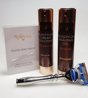 Sphynx Baldstyling Shaving Gift with Razor Handle Set