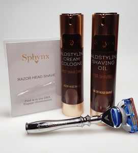 Sphynx Baldstyling Shaving Gift with Razor Handle Set